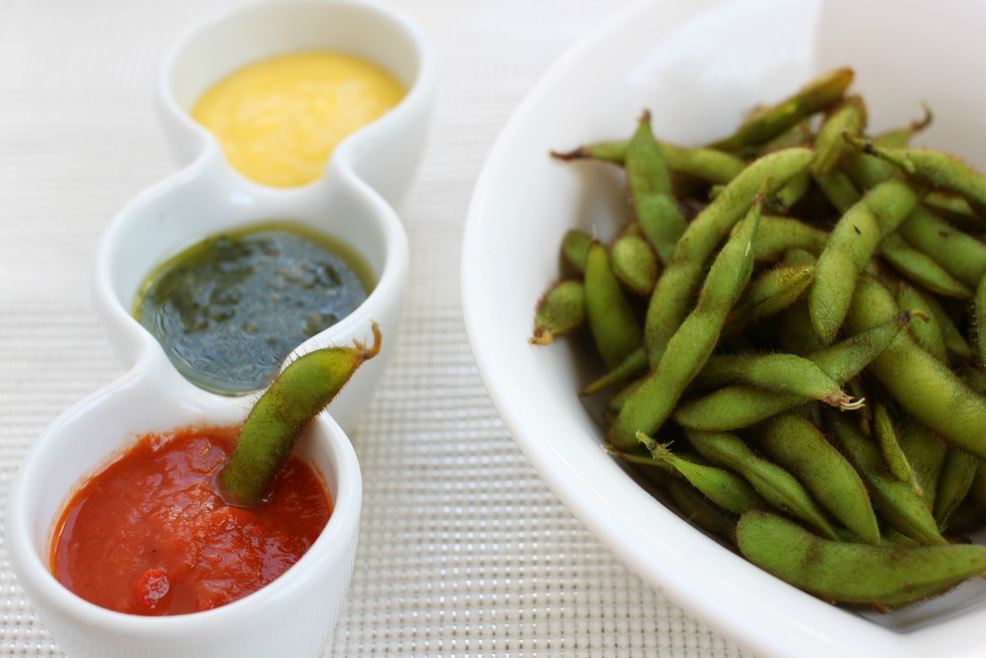 edamame et sauces czon